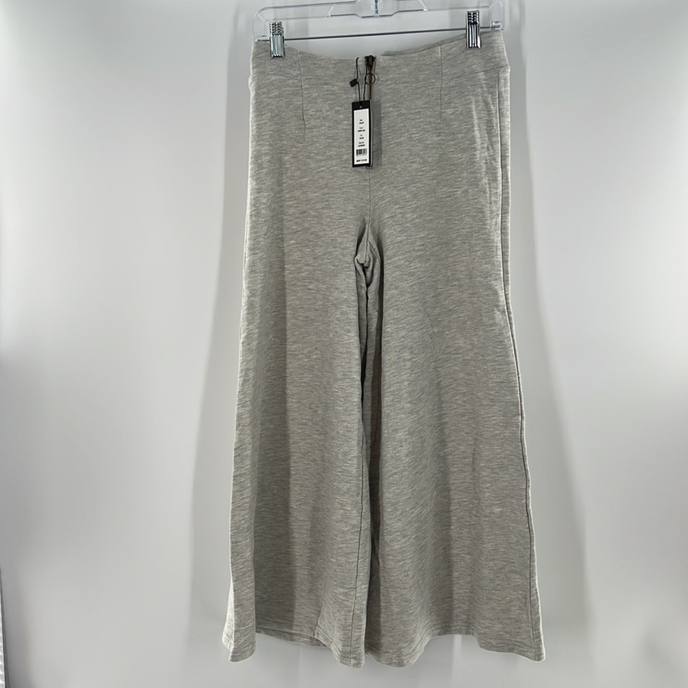 ROME0+JULIET couture Pant Small Wide Leg Heather Gray GAUCHOS NEW WITH TAGS